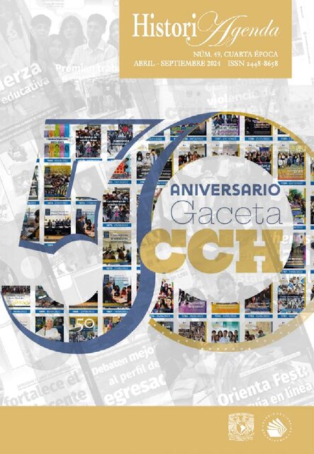 Portada de 50 Aniversario Gaceta CCH