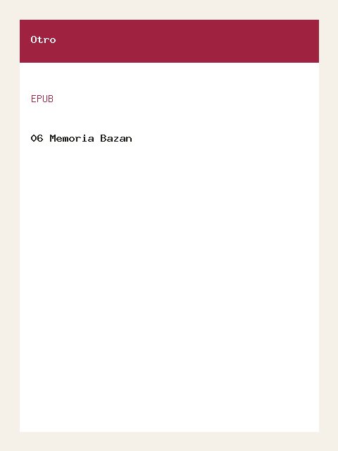 Portada de 06 Memoria Bazan