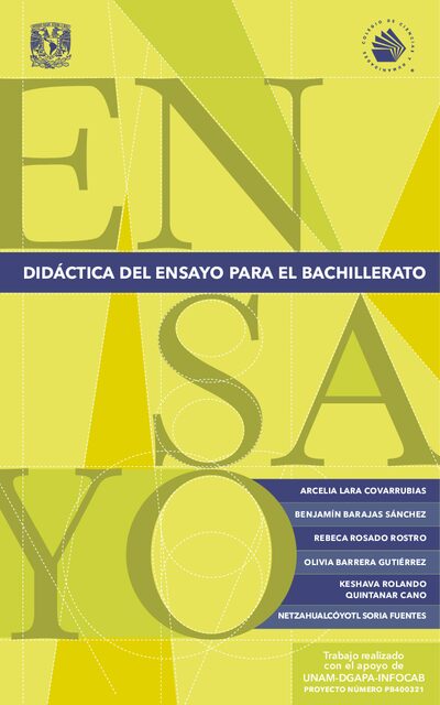 Portada de Didáctica del Ensayo para el Bachillerato
